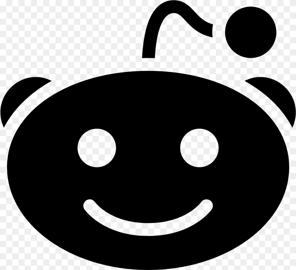 Reddit Logo Download Icon, Gray Free Png