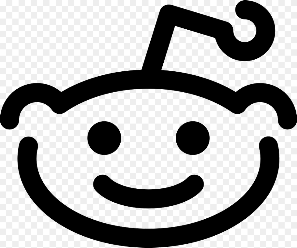 Reddit Logo Icon Download, Stencil Free Transparent Png