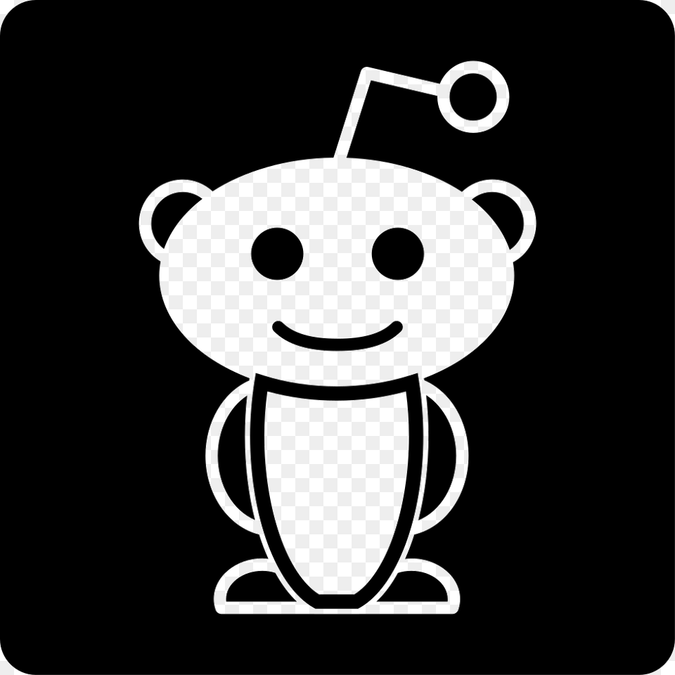 Reddit Logo Icon Stencil, Animal, Bear, Mammal Free Png Download