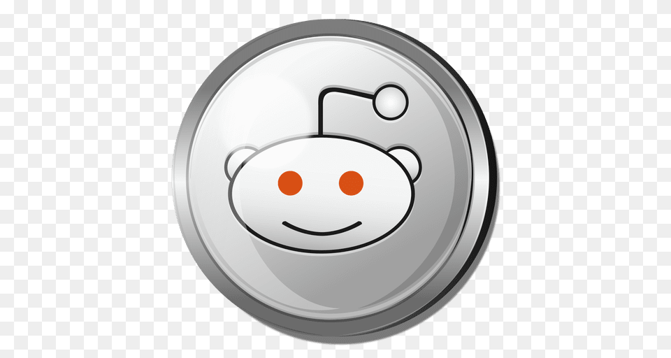 Reddit Round Metal Button, Indoors, Disk, Tin Free Png