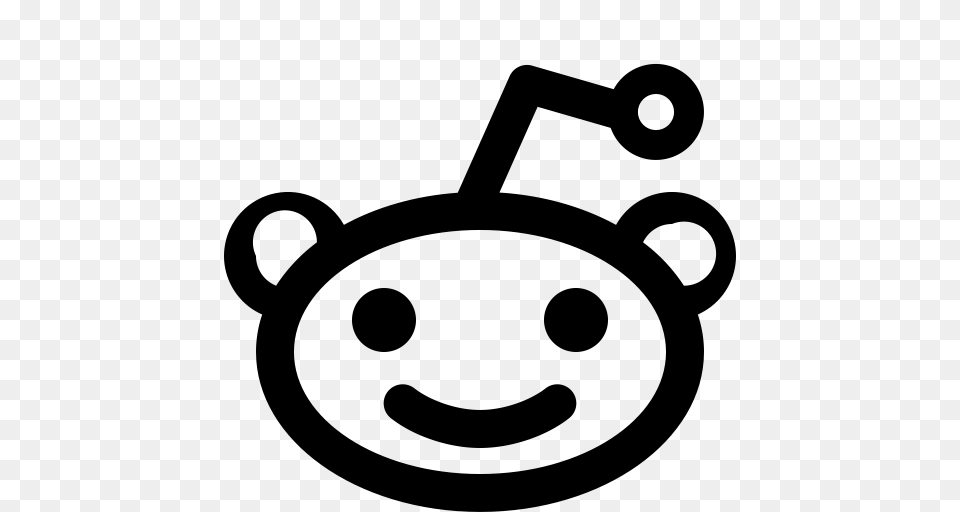 Reddit Social Icon With And Vector Format For Unlimited, Gray Free Transparent Png