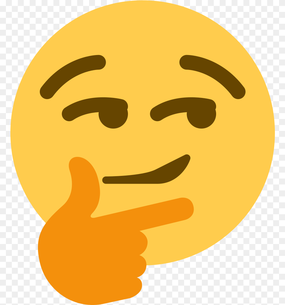 Reddit Thinking Emoji Discord Smirk Emoji, Body Part, Finger, Hand, Person Free Transparent Png