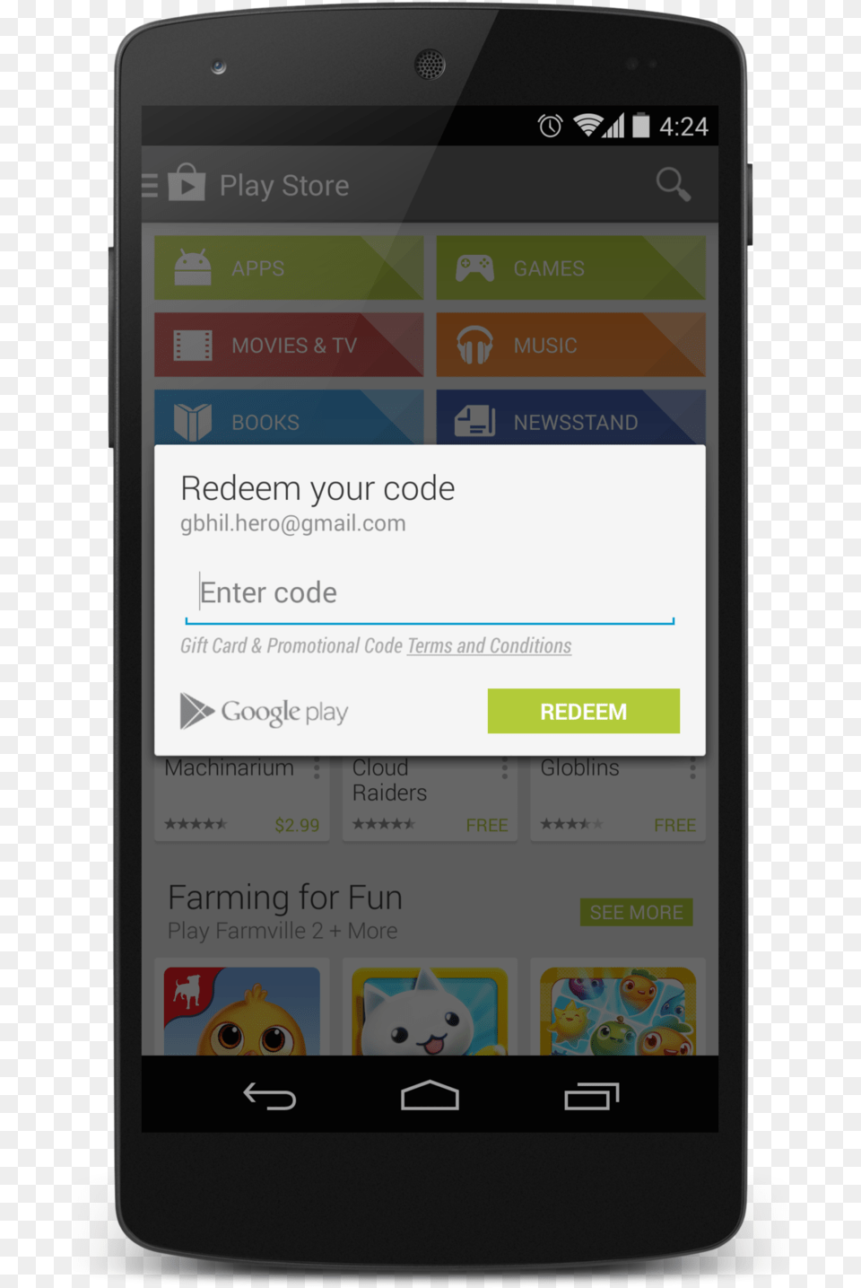 Redeem A Card Google Play Card For Android, Electronics, Mobile Phone, Phone Free Png Download