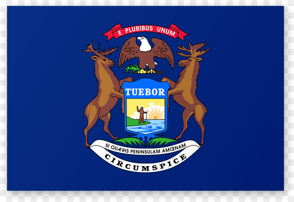 Redesign Michigan Flag Vector, Emblem, Symbol, Logo, Person Png