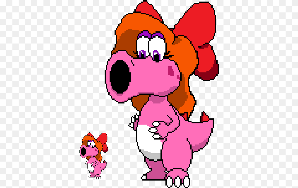 Redflare Birdo Sprite Cartoon, Baby, Person, Face, Head Free Transparent Png