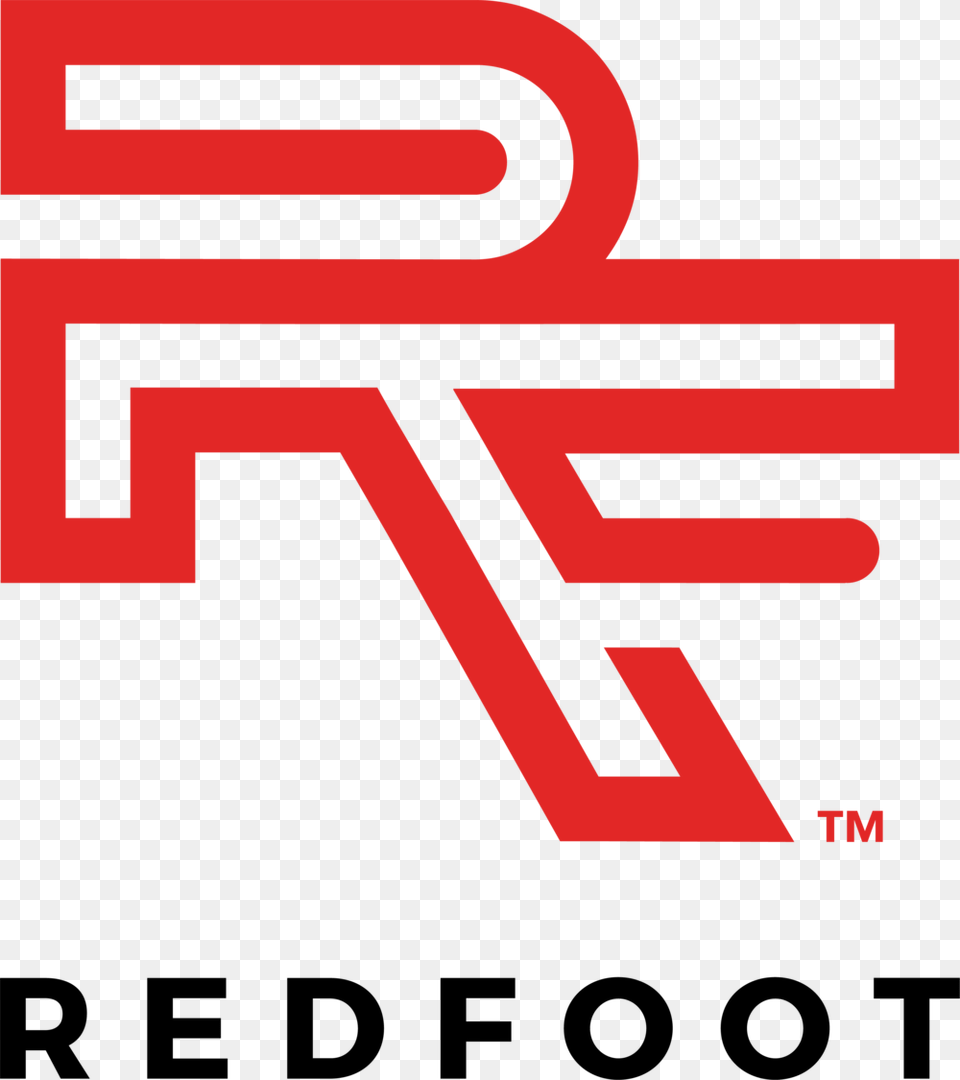 Redfoot Vertical Light Red Graphic Design, Logo, Dynamite, Weapon, Symbol Png Image