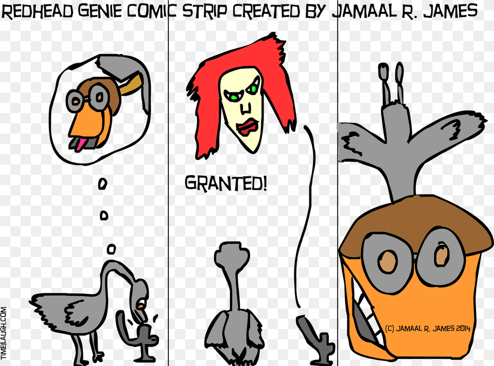 Redhead Genie Comic Strip Created By Jamaal R James Grab It And Go Assemblies 50 Special Acts Of Collective, People, Person, Face, Head Free Png Download