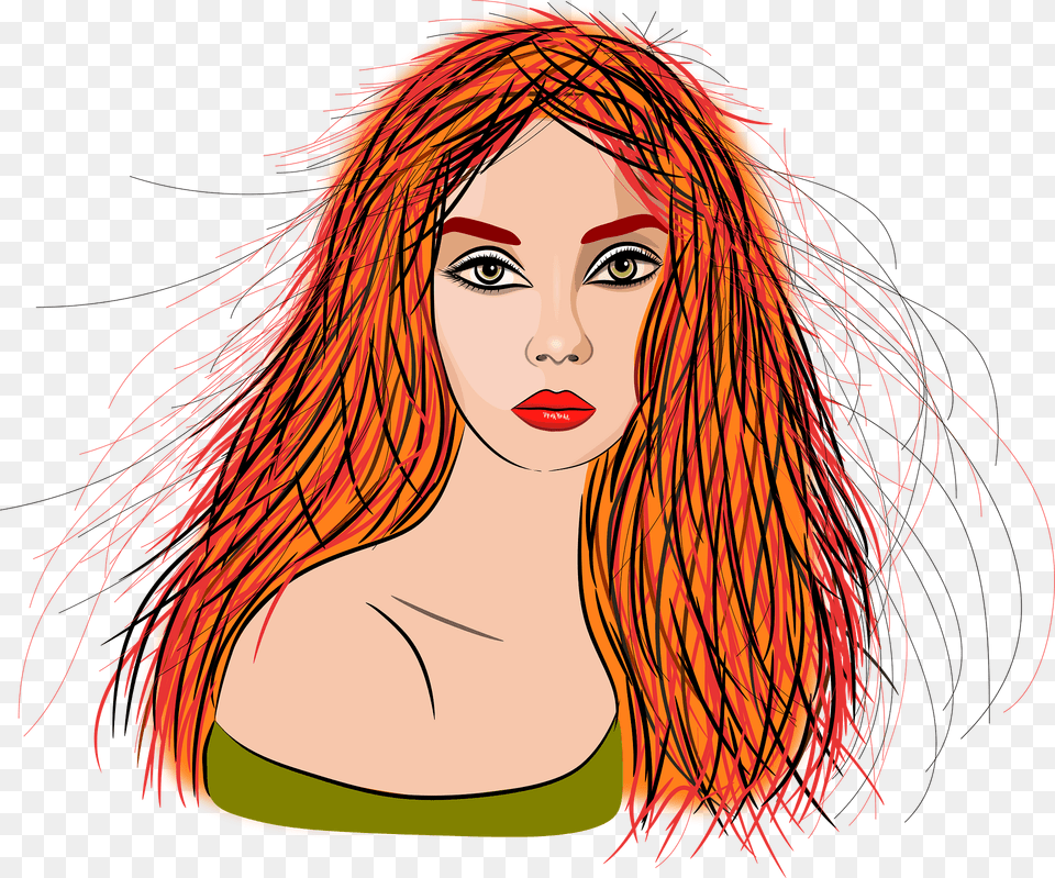 Redhead Girl Portrait Clipart, Adult, Photography, Person, Head Free Png Download