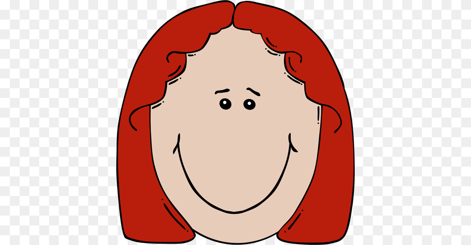 Redhead Girl Vector Baby, Person, Head, Face Png Image