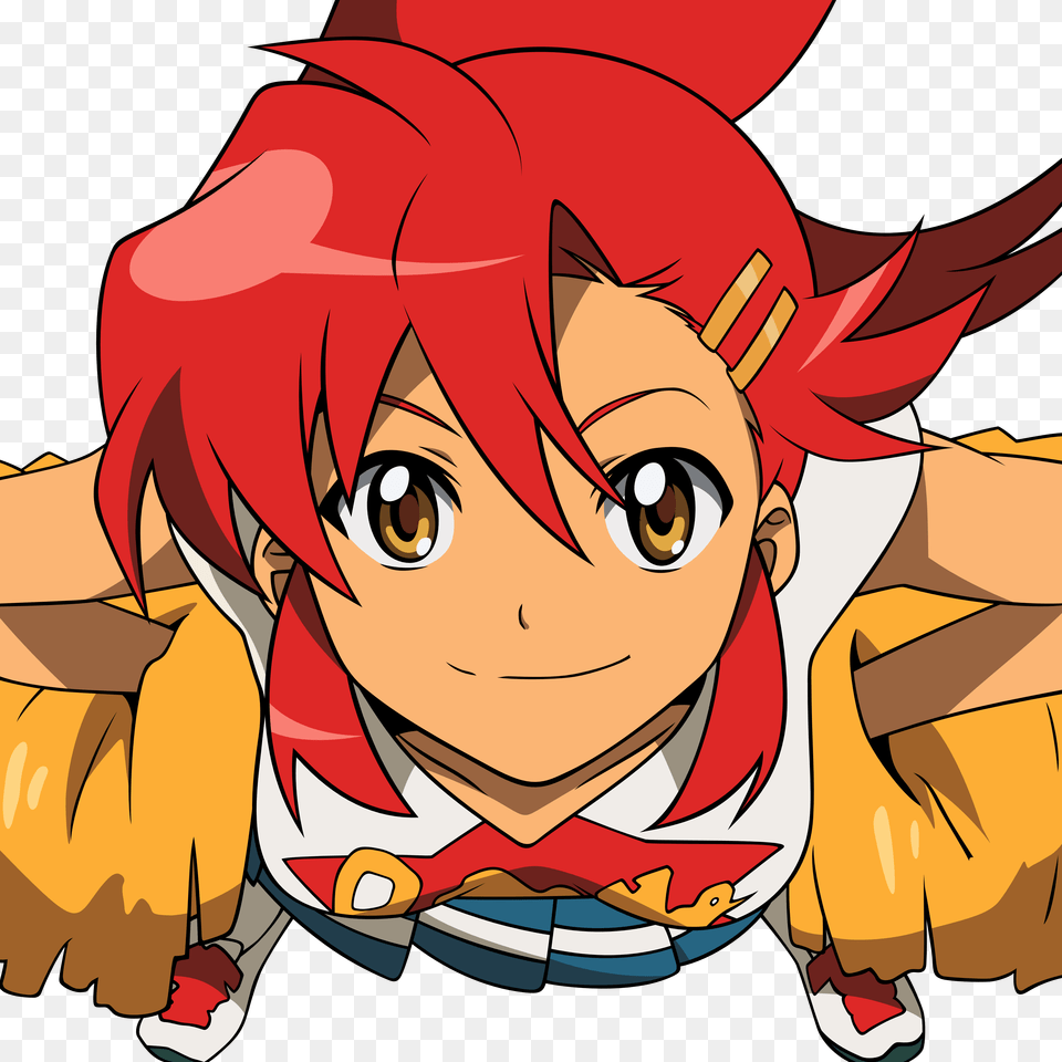 Redheads Vectors Tengen Toppa Gurren Lagann Transparent Gurren Lagann Yoko Iphone, Book, Comics, Publication, Baby Free Png Download