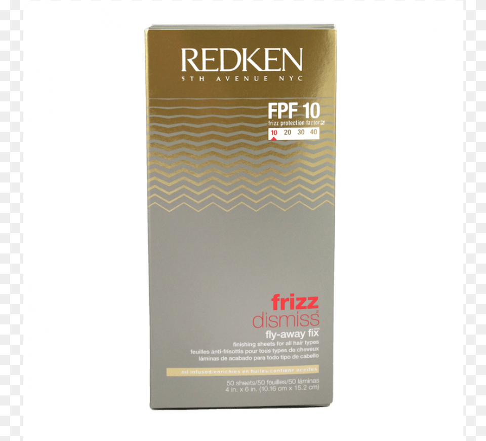 Redken Frizz Dismiss Fpf 10 Fly Away Fix Sheets Redken Frizz Dismiss Shampoo, Bottle, Book, Publication, Aftershave Free Png