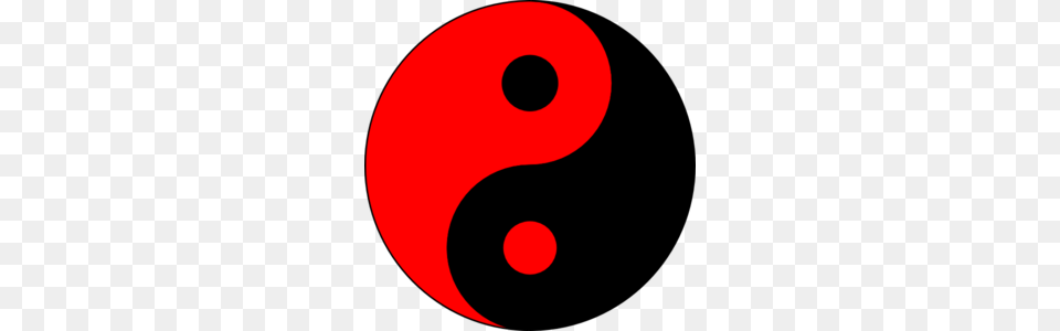 Redlack Ying Yang Clip Art, Symbol, Number, Text Png Image