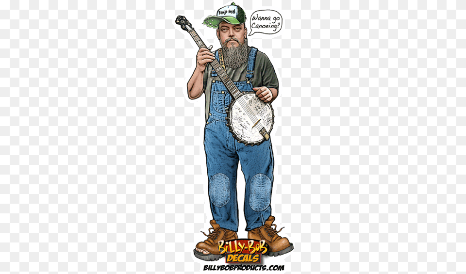 Redneck Banjo, Adult, Male, Man, Person Free Png