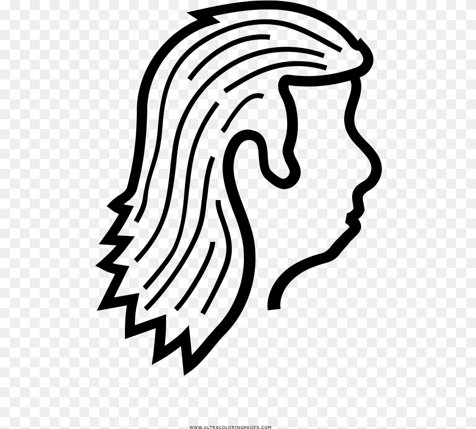 Redneck Mullet Coloring, Gray Free Transparent Png