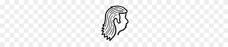 Redneck Mullet Icons Noun Project, Gray Png