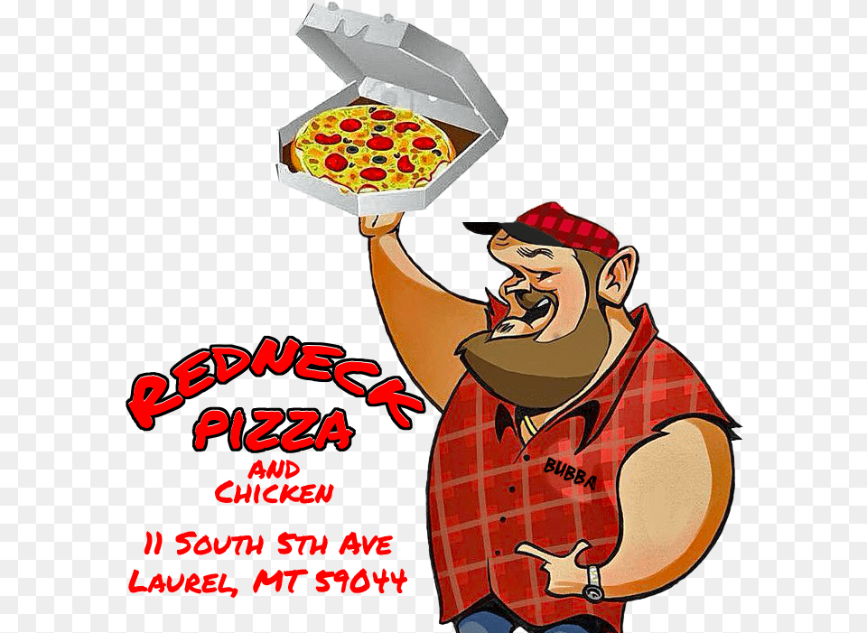 Redneck Pizza Larry The Cable Guy Cartoon, Poster, Advertisement, Person, Man Free Png
