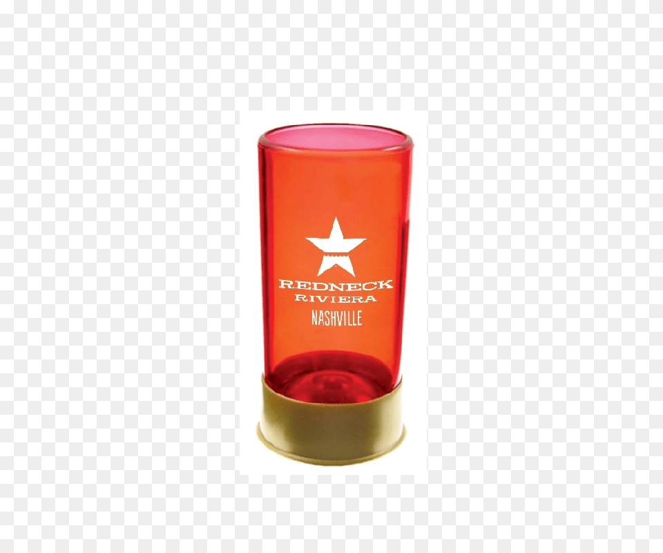 Redneck Riviera Red Shotgun Shell Shotglass, Bottle, Cup, Glass, Jar Free Png