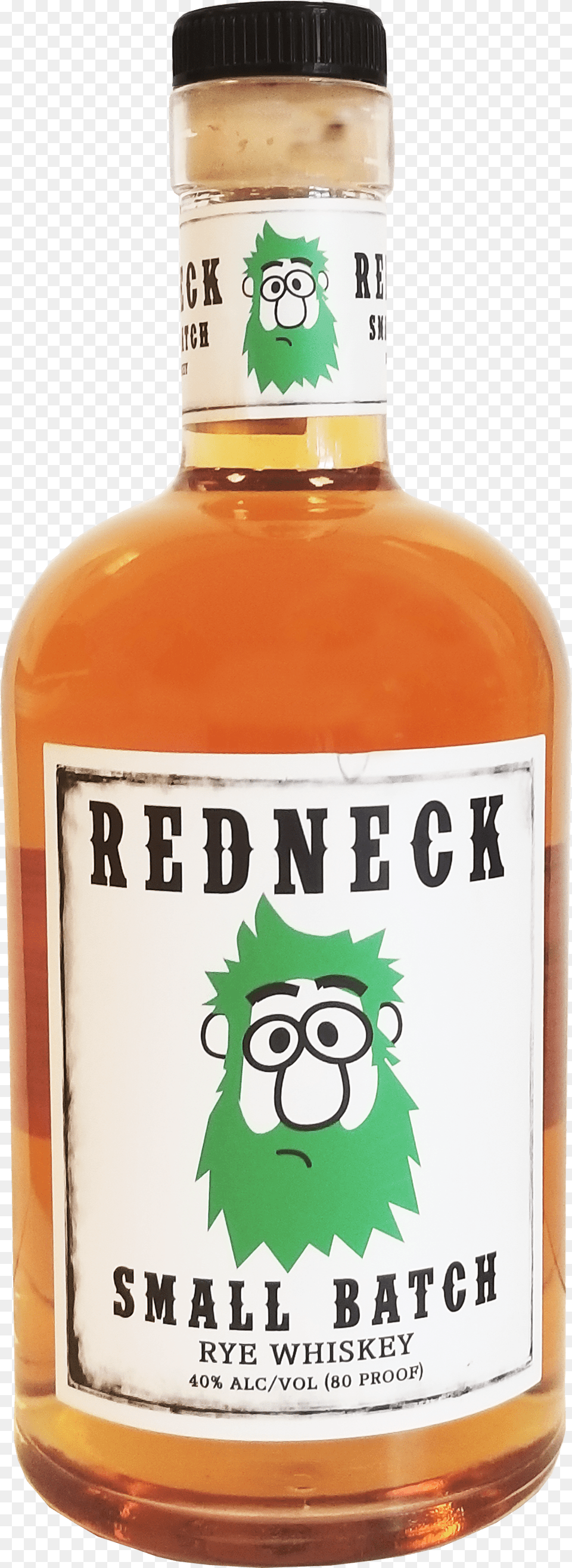 Redneck Rye Whiskey Min Glass Bottle Transparent Cartoon Line Art, Alcohol, Beverage, Liquor, Beer Free Png Download