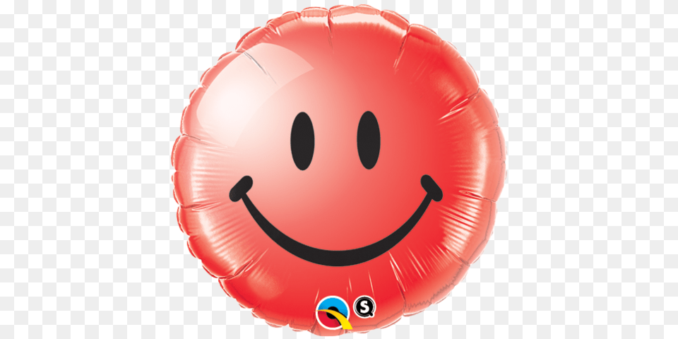 Redondo Carita Feliz Rojo Smiley Face, Balloon, Inflatable Free Transparent Png