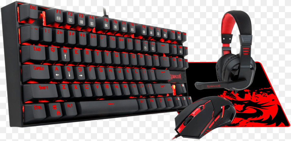 Redragon Gaming Keyboard And Mouse, Computer, Computer Hardware, Computer Keyboard, Electronics Png Image