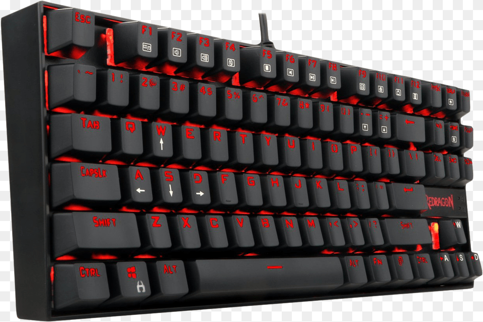 Redragon K552 Red Led Backlit Mechanical Gaming Keyboard Redragon Keyboard, Computer, Computer Hardware, Computer Keyboard, Electronics Free Png