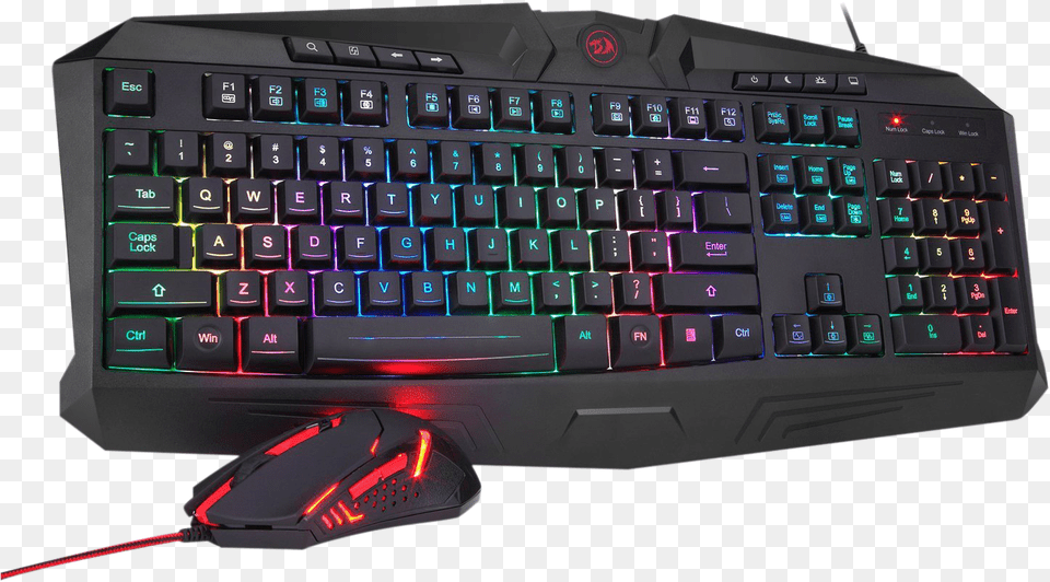 Redragon Usa Red Dragon Keyboard And Mouse, Computer, Computer Hardware, Computer Keyboard, Electronics Free Png