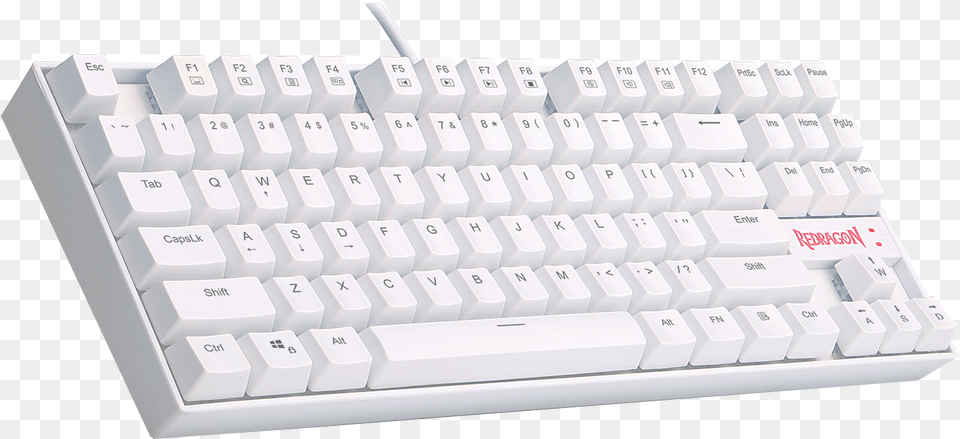 Redragon Usa Red Dragon White Keyboard, Computer, Computer Hardware, Computer Keyboard, Electronics Png Image