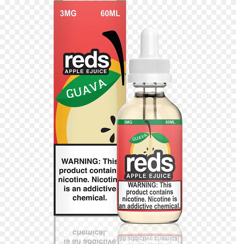 Reds Apple E Juice 60mlclass Lazyload Lazyload Fade Reds Apple Ejuice Guava, Bottle, Food, Seasoning, Syrup Png