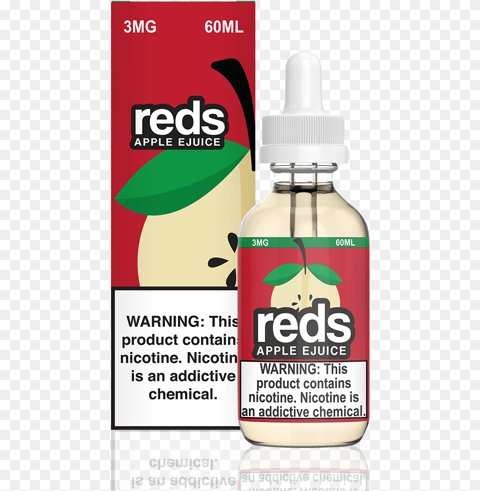 Reds E Juice Apple Strawberry, Bottle, Food, Seasoning, Syrup Free Png