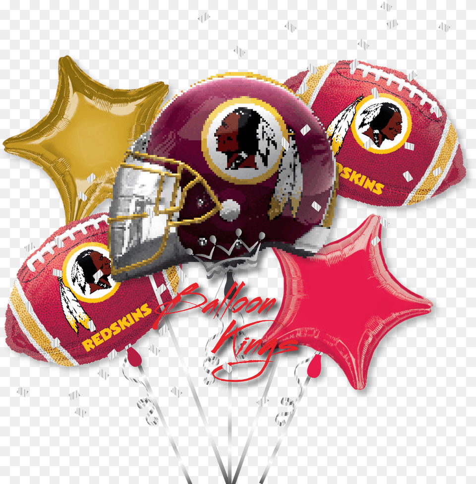 Redskins Bouquet Logo, Helmet, American Football, Football, Person Png