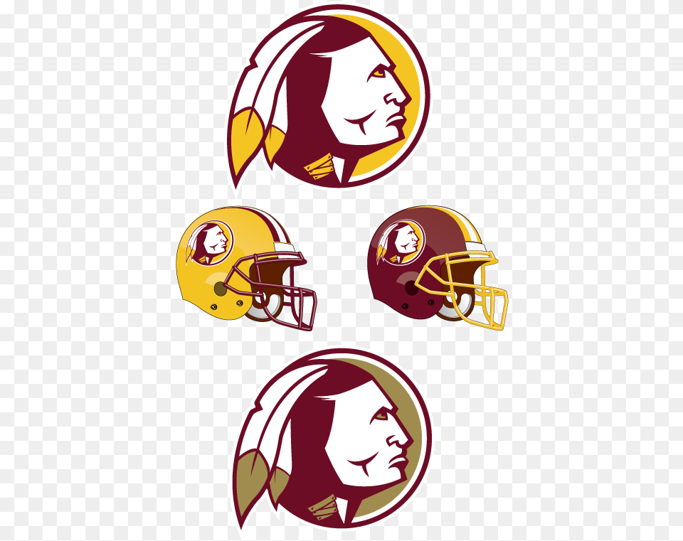Redskins Logo Sad Redskins Chief Faces Clip Art, Helmet, American Football, Football, Person Png Image