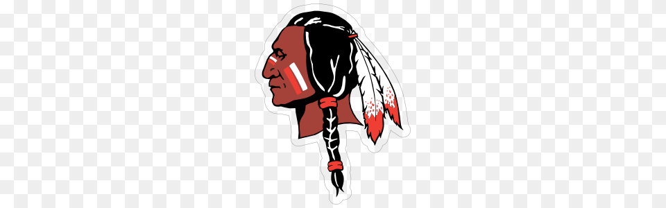 Redskins Mascot Sticker, Baby, Person, Face, Head Free Transparent Png