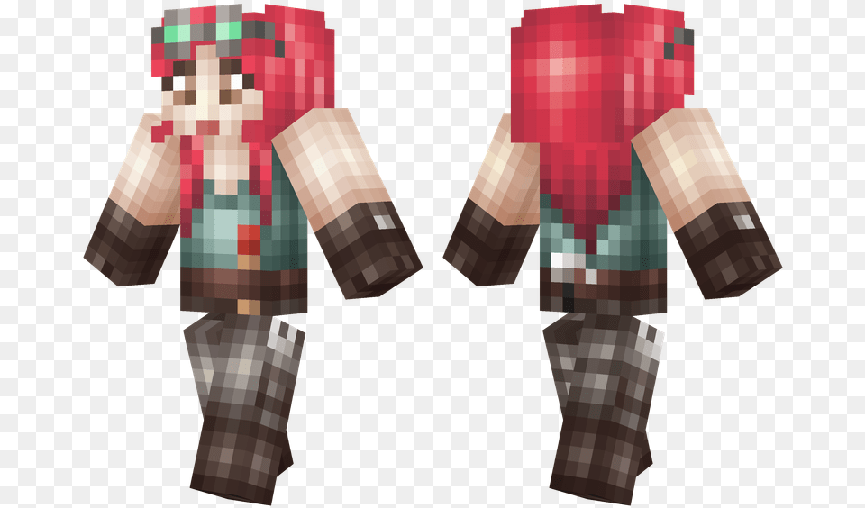 Redstone Engineer Realistic Miner Skin Minecraft, Person Free Png Download