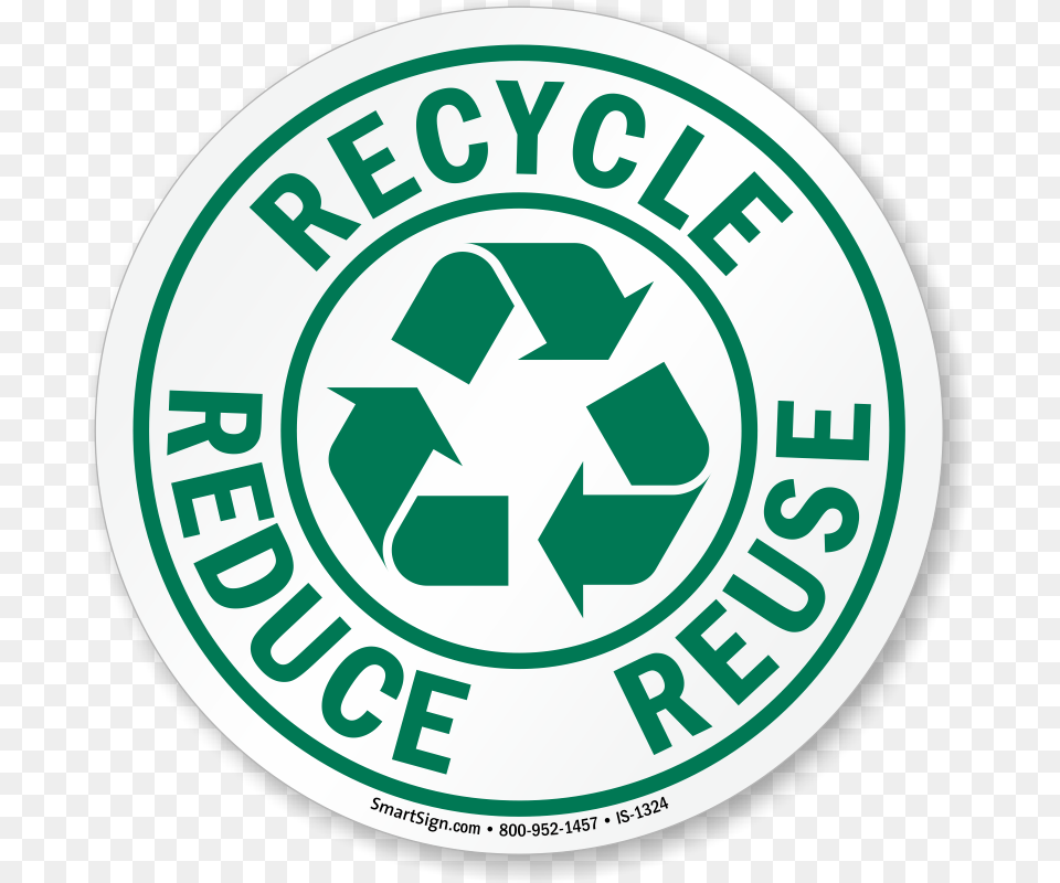 Reduce Reuse Recycle Circle, Recycling Symbol, Symbol, Logo Free Png Download