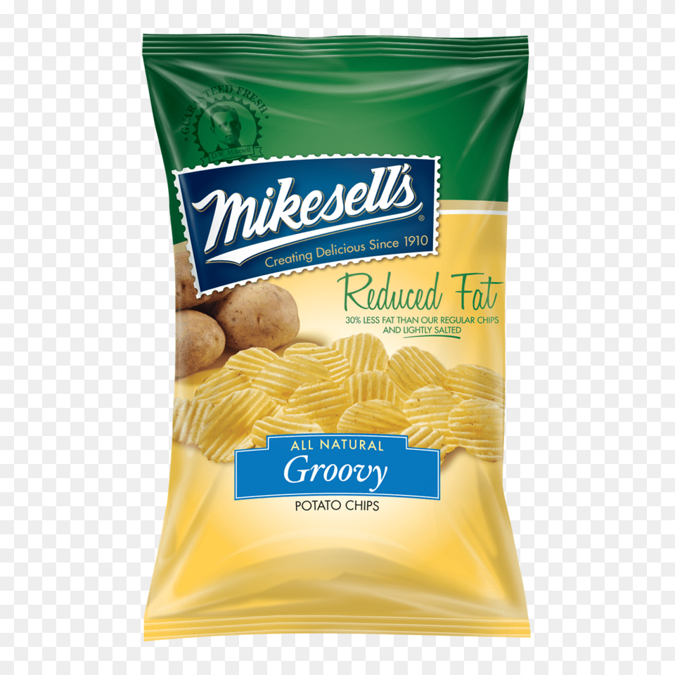 Reduced Fat Groovy Potato Chips Mikesells, Food, Produce Free Png Download