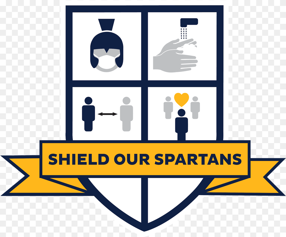 Reduced Operations For Covid Uncg Shield Our Spartans, Person, Head, Face Png Image