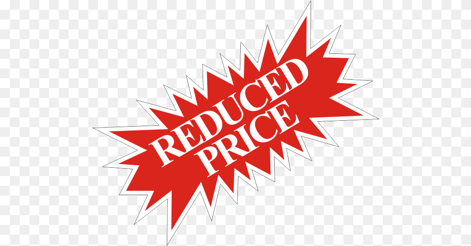 Reduced Price Starburst Sign, Sticker, Dynamite, Weapon, Logo Free Png