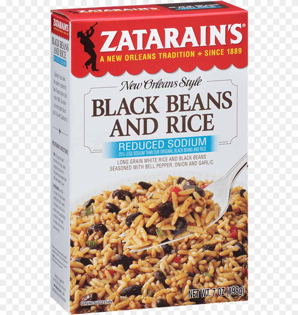 Reduced Sodium Black Beans And Rice Zatarain39s Black Beans And Rice, Person, Food, Grain, Produce Free Transparent Png