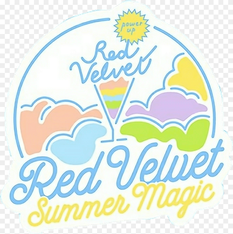 Redvelvet Sticker Red Velvet Summer Magic, Food, Cream, Dessert, Ice Cream Png