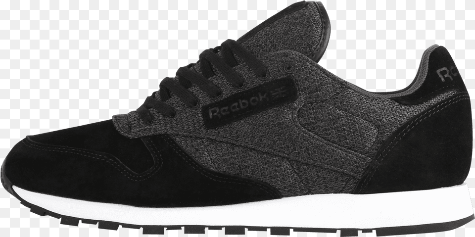 Reebok Cl Leather Ksp Black Alloy White Li Ning Running Shoes Black, Clothing, Footwear, Shoe, Sneaker Free Transparent Png