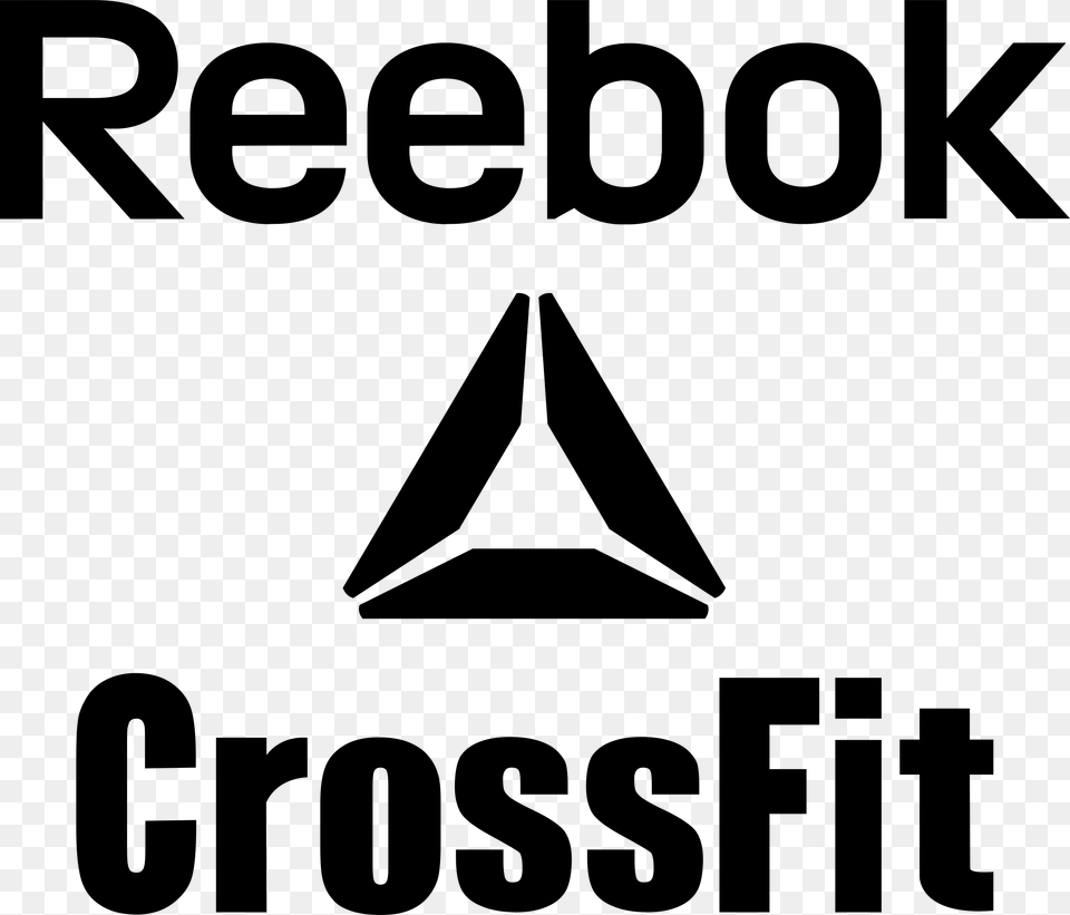 Reebok Crossfit Logo Black And White Reebok, Triangle Png Image