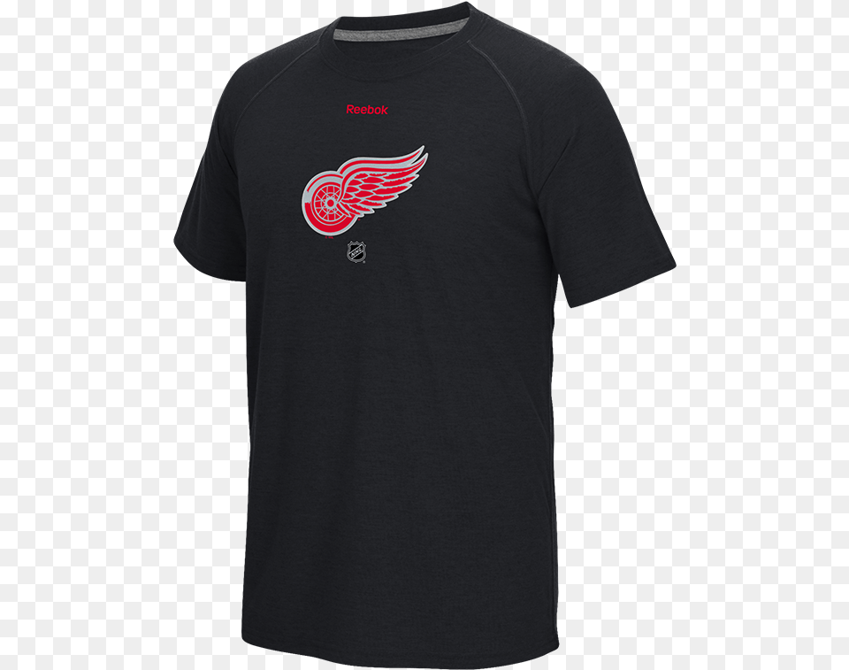 Reebok Detroit Red Wings Black Center Ice Tnt Logo Polo Milan Puma, Clothing, Shirt, T-shirt Free Transparent Png