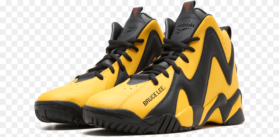 Reebok Kamikaze 2 Bait Bait X Bruce Lee Reebok Kamikaze Yellow, Clothing, Footwear, Shoe, Sneaker Free Png