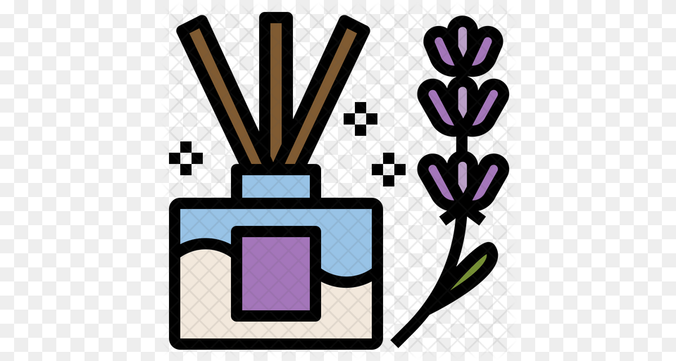 Reed Diffuser Icon Music Instrument Pixel Art, Purple, Flower, Plant Png