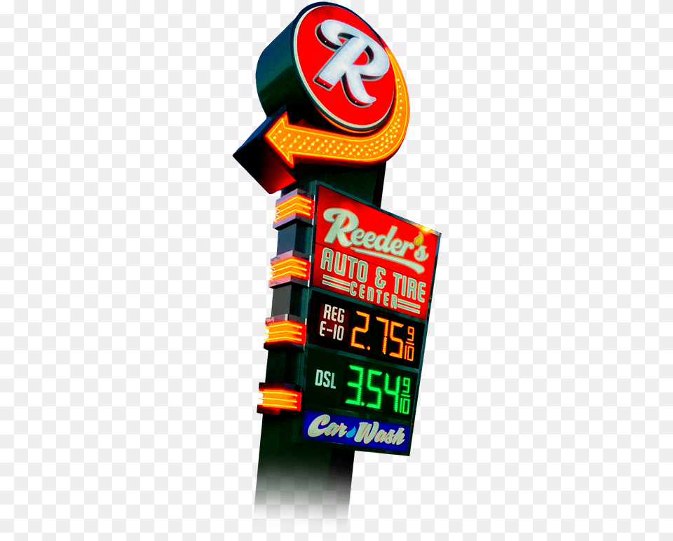 Reeders Tire And Auto Pylon Sign Scoreboard, Computer Hardware, Electronics, Hardware, Monitor Free Transparent Png