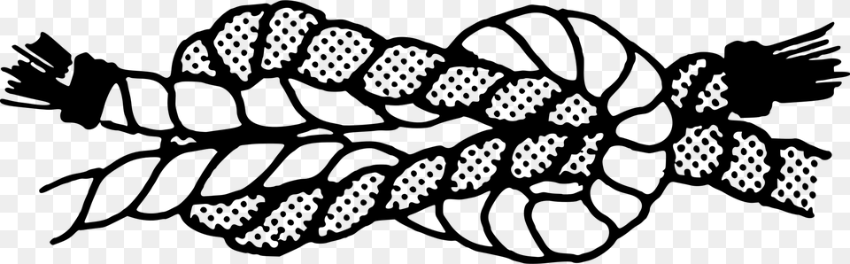 Reef Knot Rope Drawing Visual Arts Reef Knot Clipart, Gray Free Transparent Png
