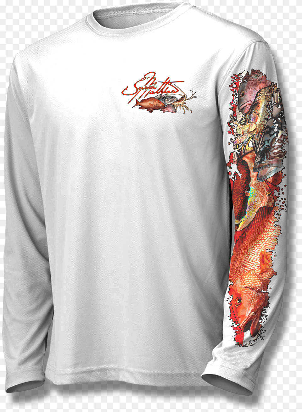Reef Slam Jason Mathias Shirts Spiny Lobster Shirt, Clothing, Long Sleeve, T-shirt, Sleeve Free Png Download