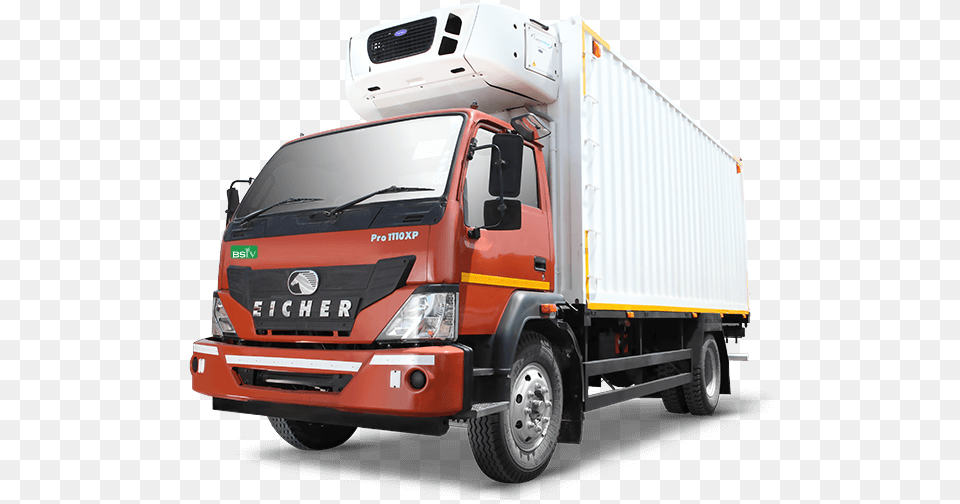 Reefer Container Truck, Trailer Truck, Transportation, Vehicle, Moving Van Free Png