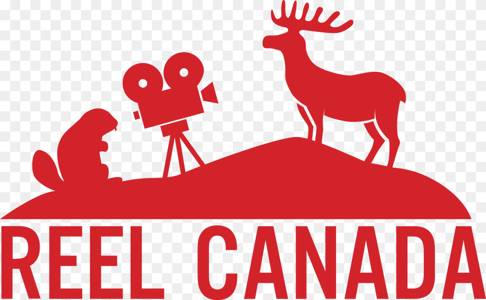 Reel Canada Logo Transparent National Canadian Film Day Logo 2018, Animal, Deer, Mammal, Wildlife Png