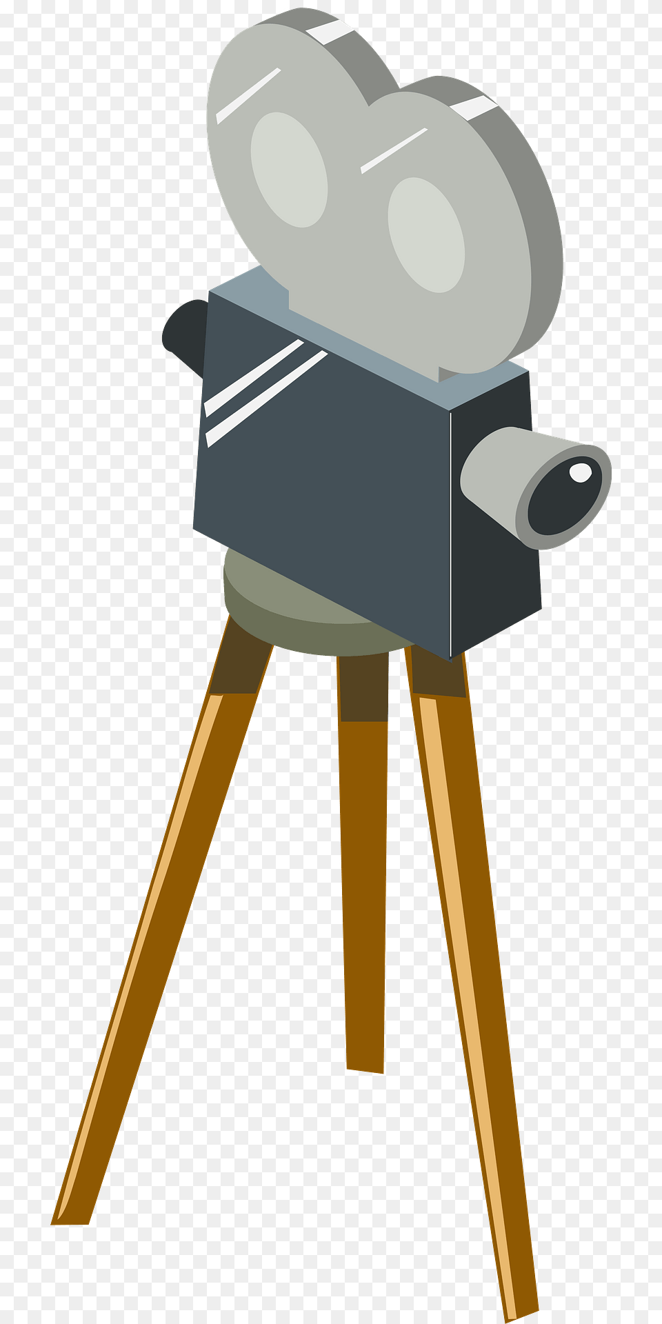 Reel To Reel Movie Projector On A Tripod Clipart Png